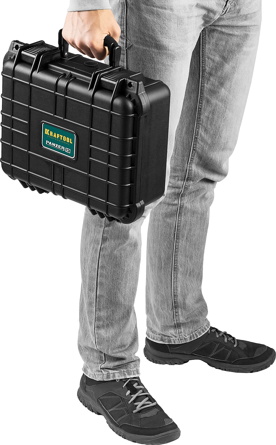 KRAFTOOL PANZER-13, 340 х 290 х 150 мм, (13″), IP55, ударопрочный пластиковый ящик (38251-13) — фото 11