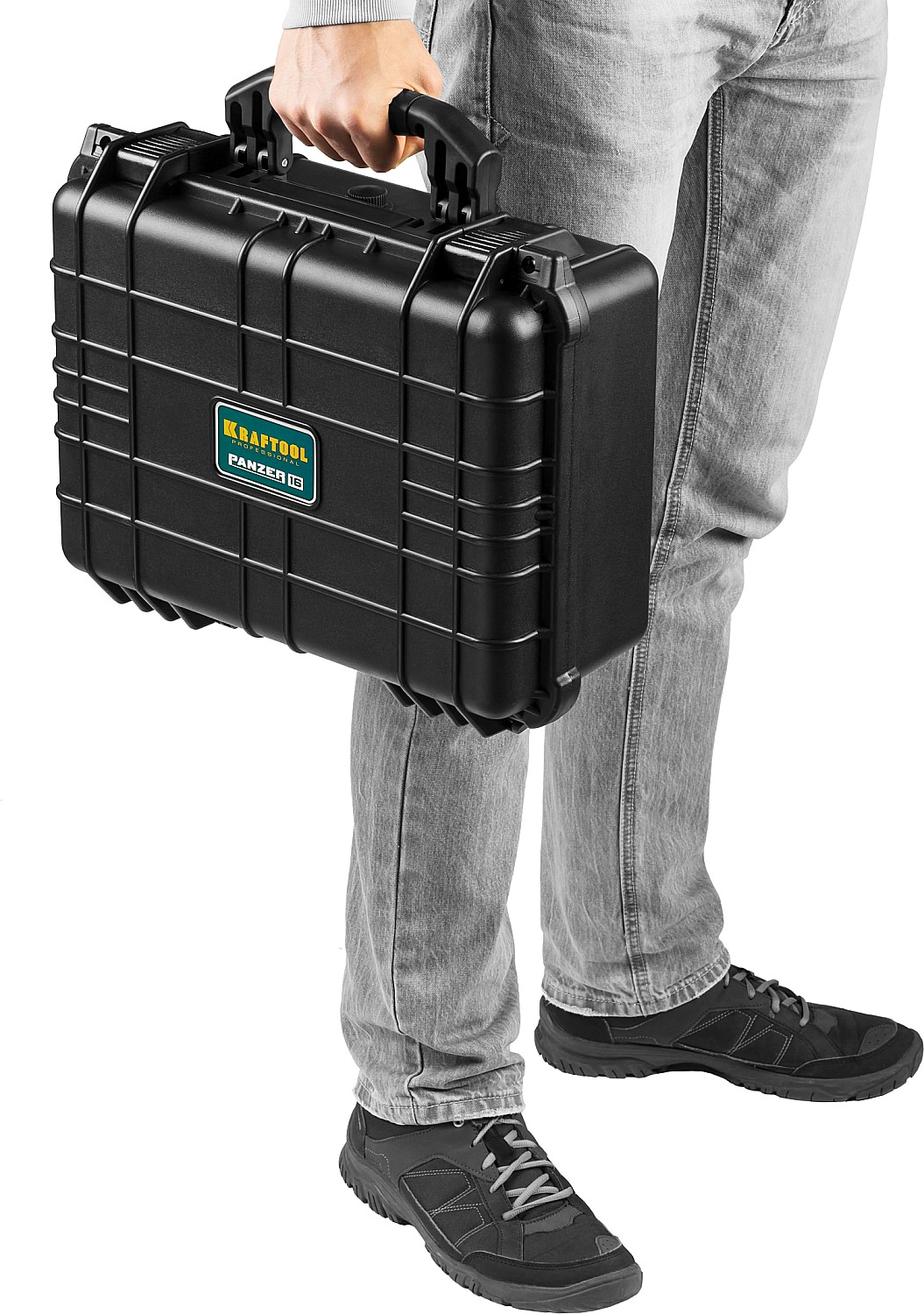 KRAFTOOL PANZER-16, 400 х 330 х 170 мм, (16″), IP55, ударопрочный пластиковый ящик (38251-16) — фото 11