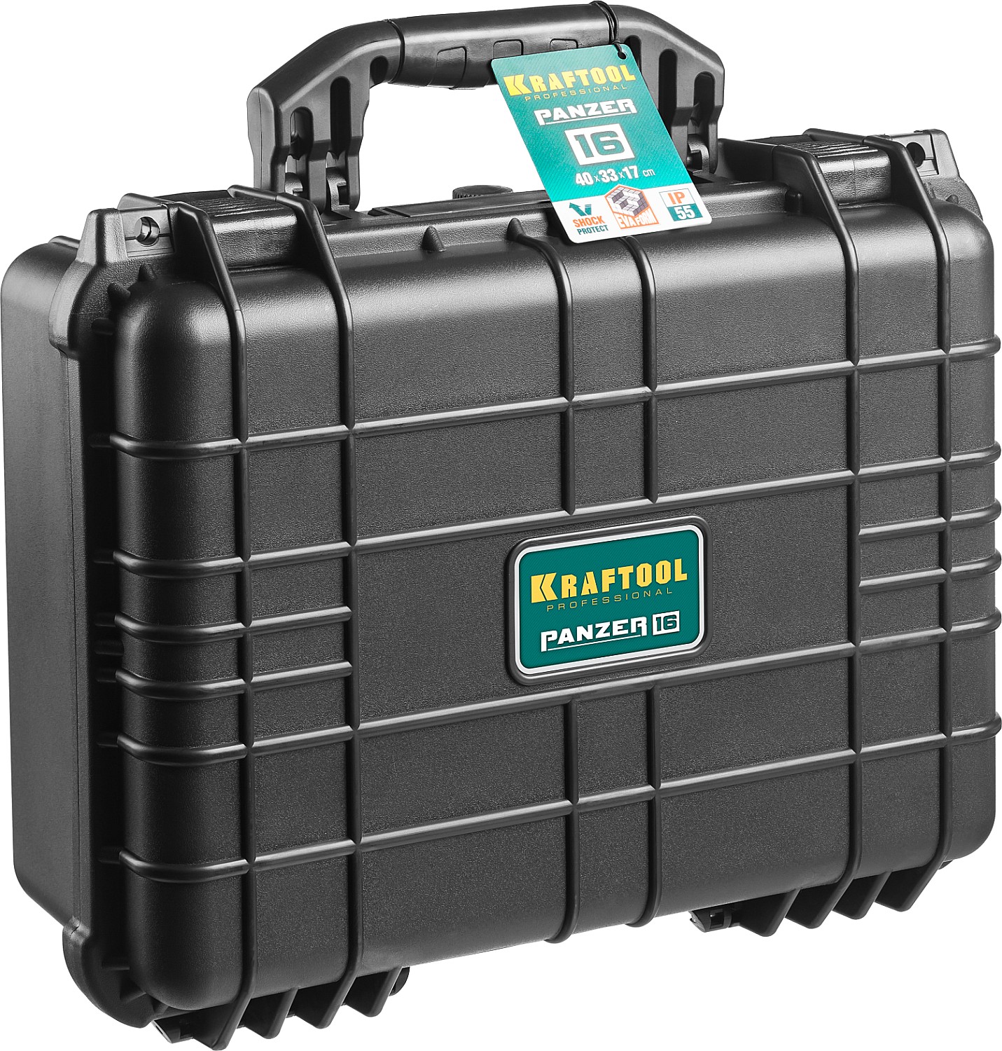 KRAFTOOL PANZER-16, 400 х 330 х 170 мм, (16″), IP55, ударопрочный пластиковый ящик (38251-16) — фото 13