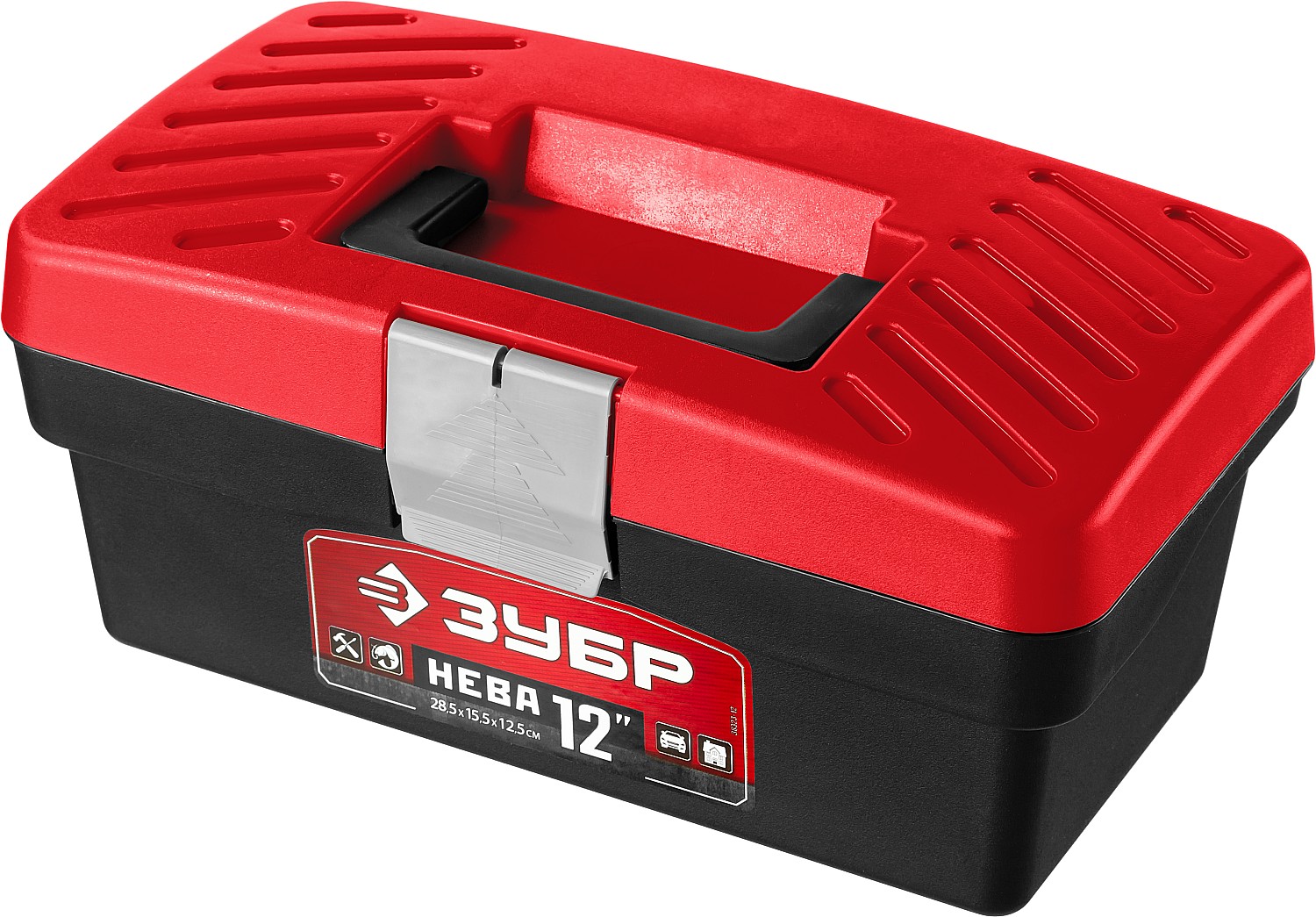 ЗУБР НЕВА-12, 285 х 155 х 125 мм, (12″), пластиковый ящик для инструментов (38323-12) — фото 5