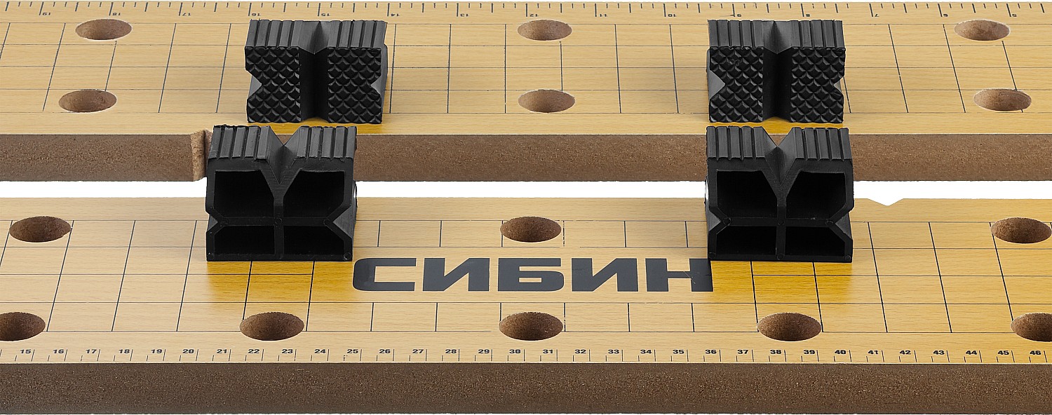 СИБИН 605х635х780 мм, складной столярный верстак (38723) — фото 4