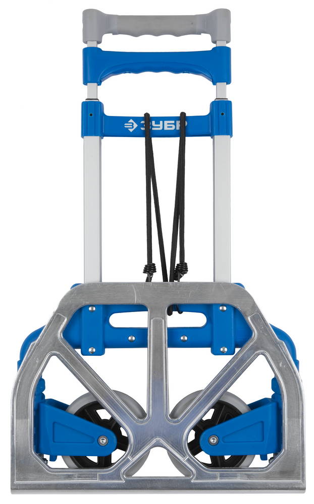 ЗУБР ТР-60, до 60кг, каркас и платформа из алюминия, платформа 39х28 см, колеса d13 см, вес 3.2кг, складная хозяйств тележка, Профессионал (38750-60) — фото 2