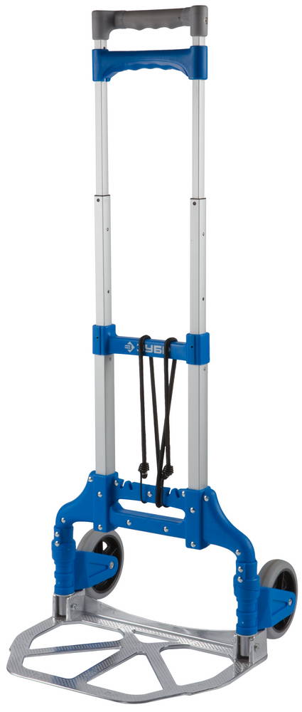 ЗУБР ТР-60, до 60кг, каркас и платформа из алюминия, платформа 39х28 см, колеса d13 см, вес 3.2кг, складная хозяйств тележка, Профессионал (38750-60) — фото 3