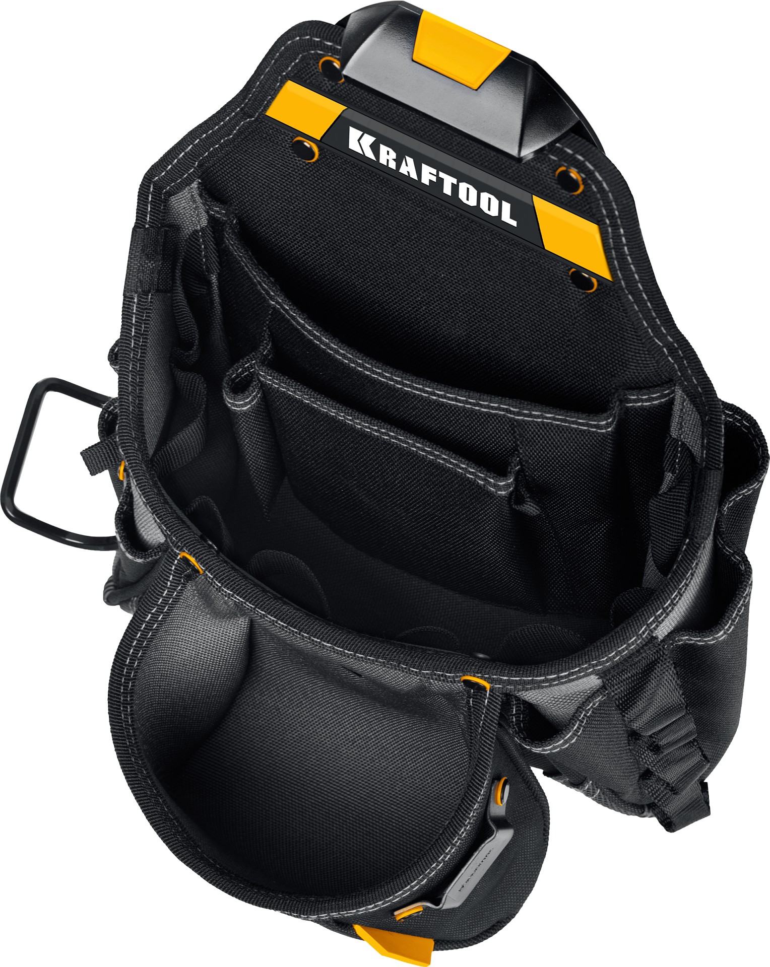 KRAFTOOL KBS-5 пояс монтажника, в комплекте: пояс монтажника, подтяжки и 3 сумки (38760-5) — фото 4