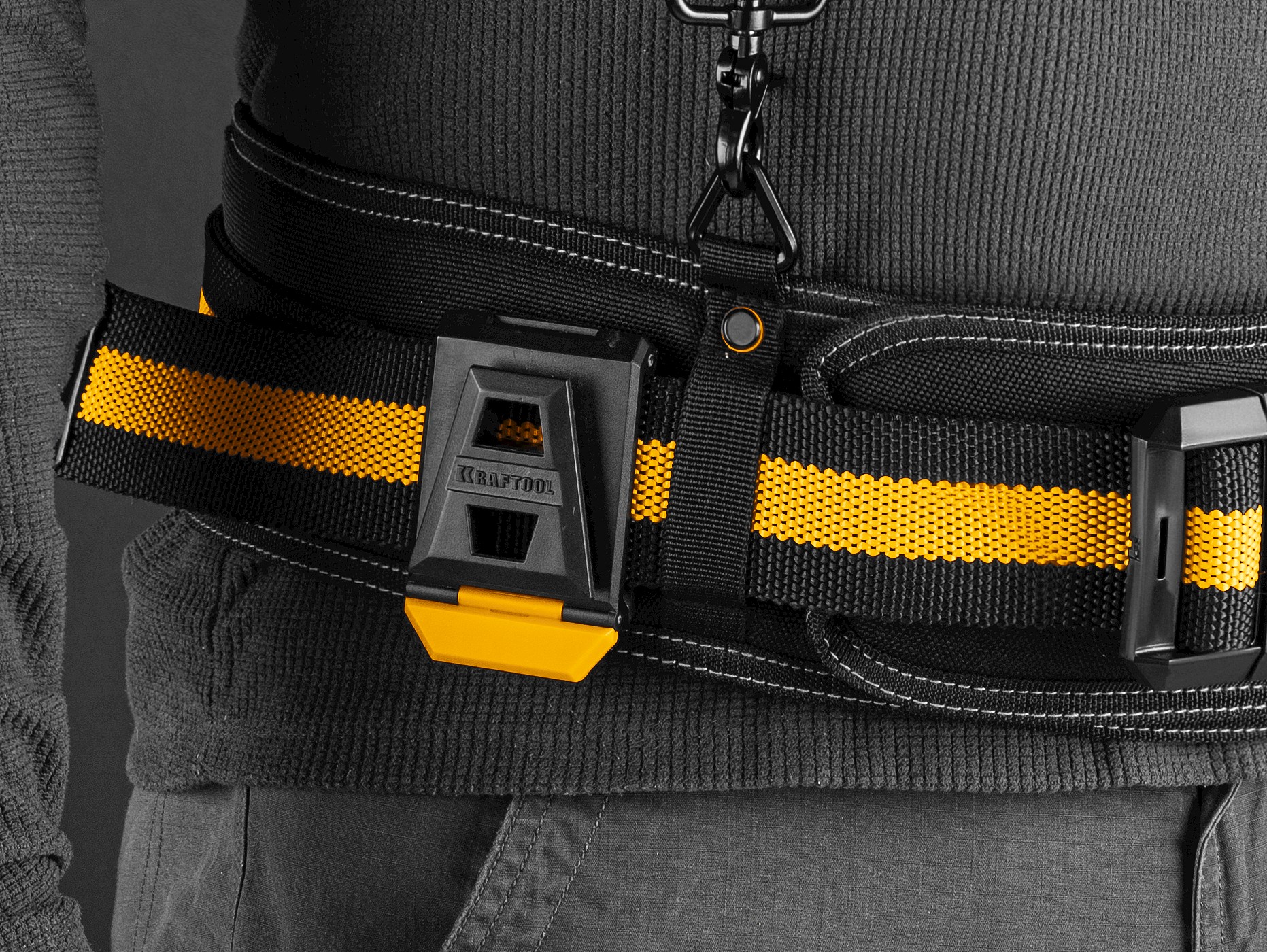 KRAFTOOL KBS-3 пояс монтажника, в комплекте: пояс монтажника, большая сумка, малая сумка (38762) — фото 9