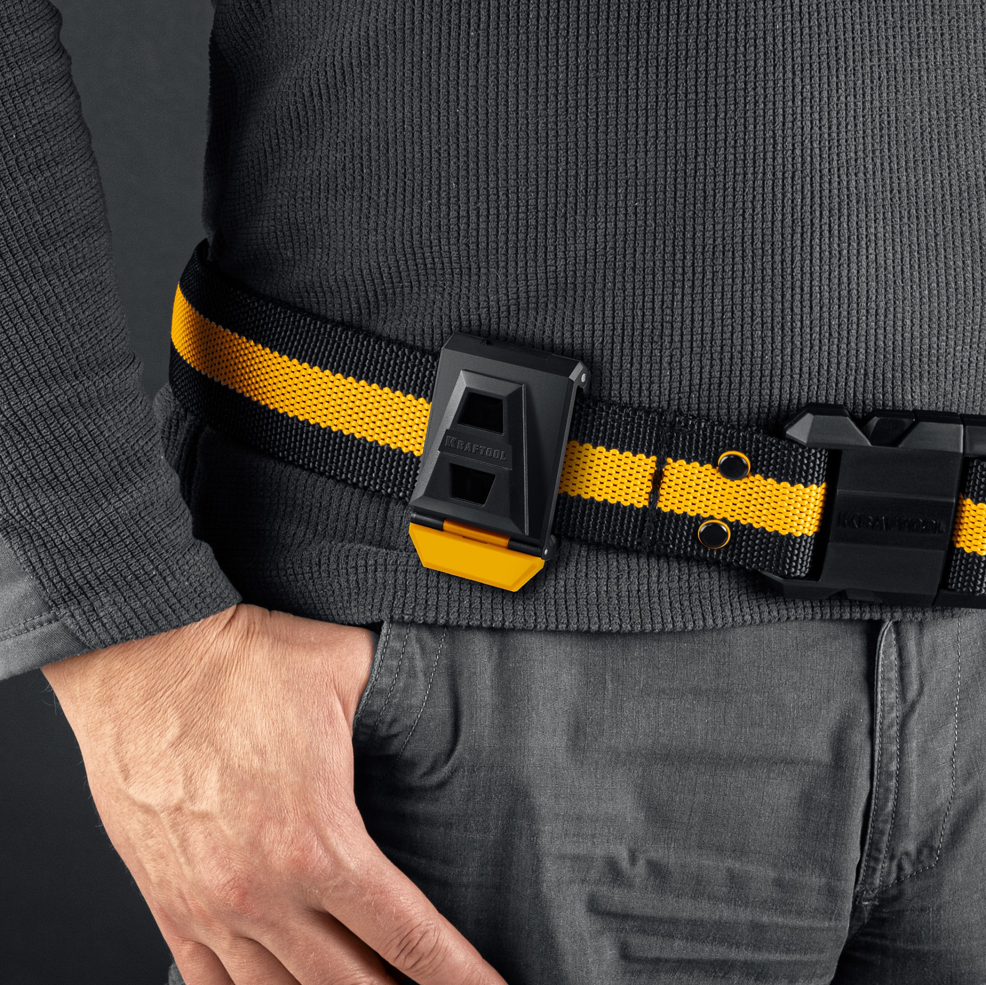 KRAFTOOL KB-1 рабочий ремень, длина 80-122 см (38764) — фото 4