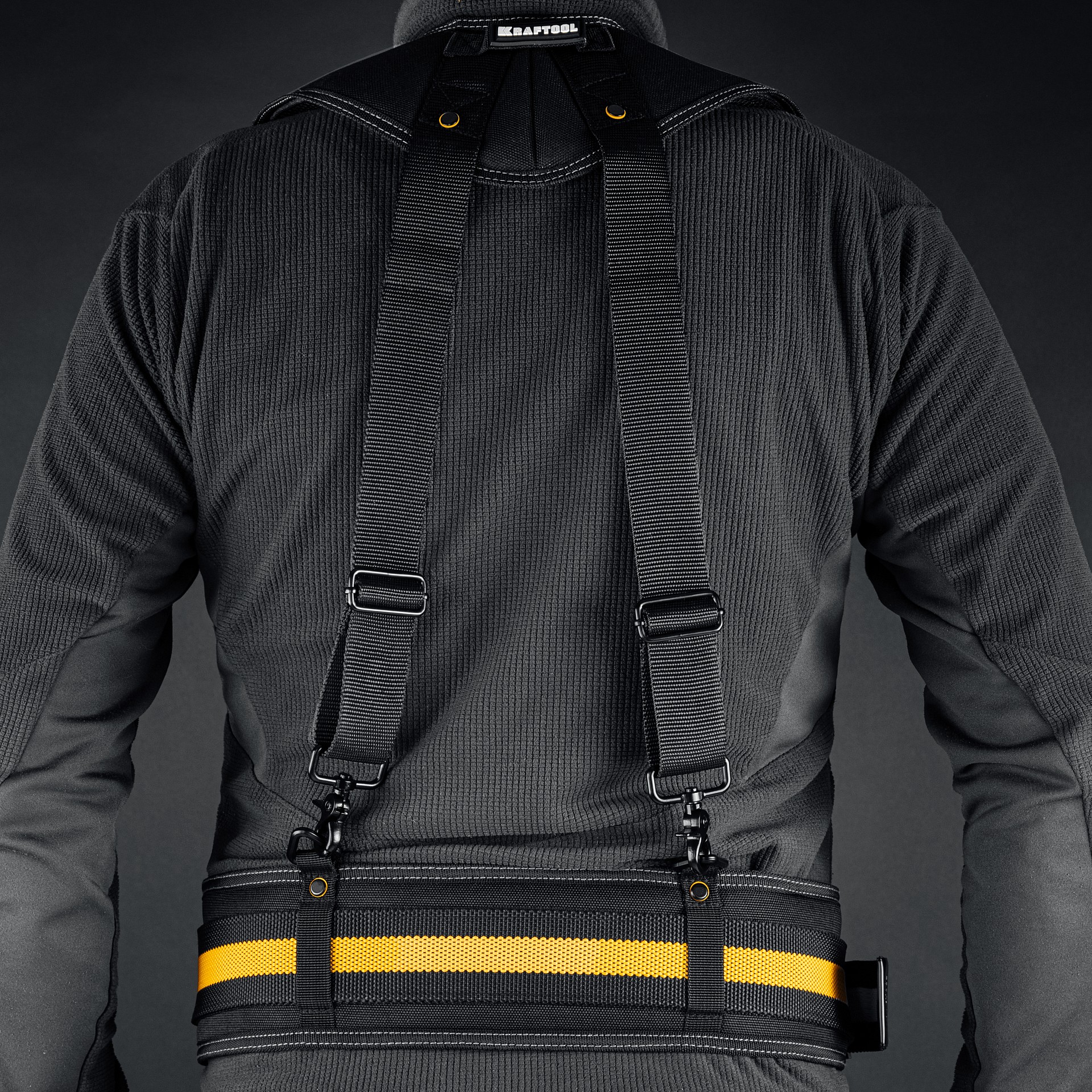 KRAFTOOL KS-1 подтяжки регулируемые, 4 точки крепления (38765) — фото 6