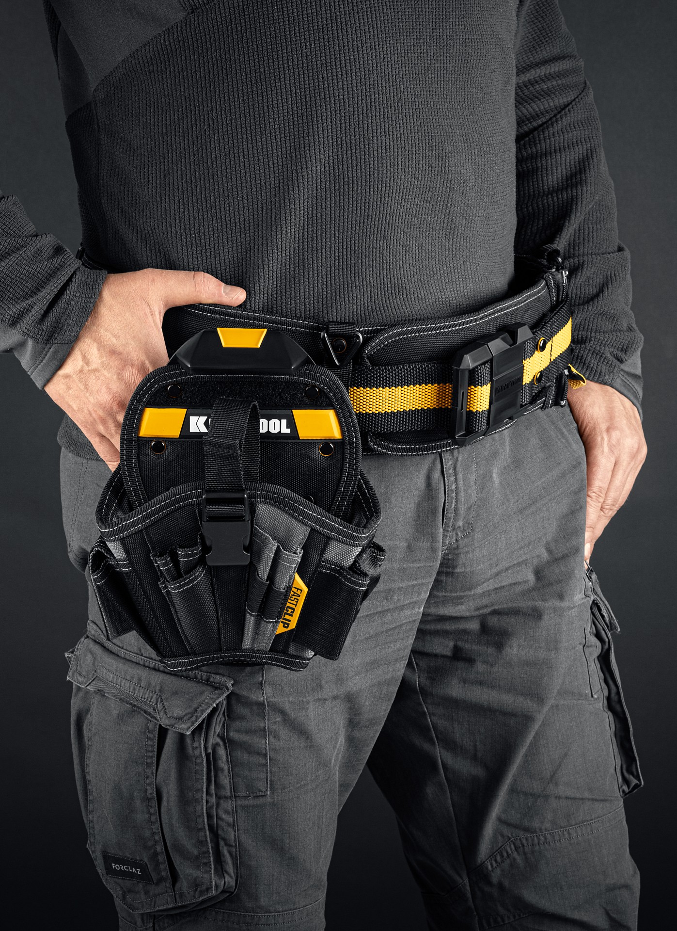 KRAFTOOL KH-17 кобура для шуруповерта с быстросъёмным креплением FastClip, большая (38768) — фото 6