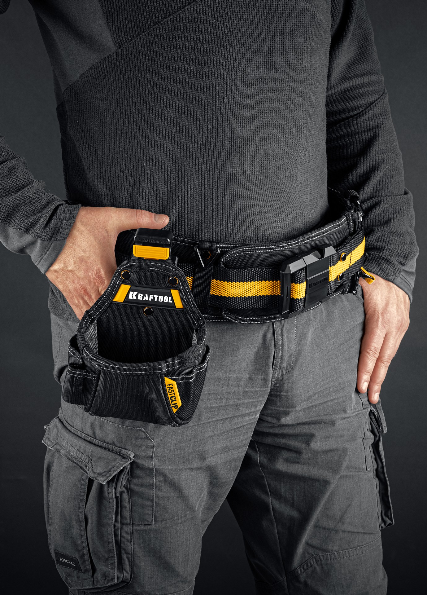 KRAFTOOL KP-5 поясная сумка с быстросъёмным креплением FastClip, 150 х 190 мм (38778) — фото 5