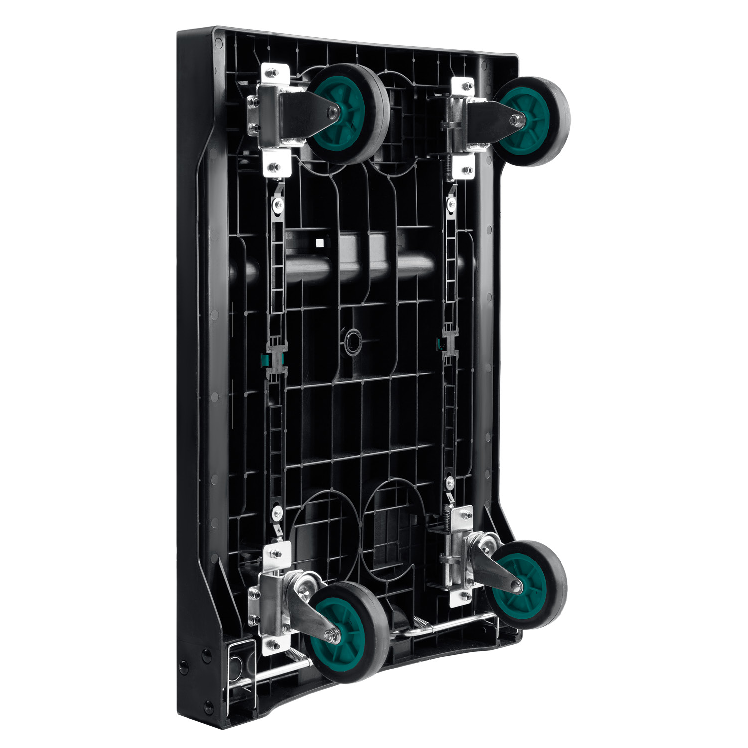 KRAFTOOL до 150 кг, платформа 68.0 х 49.5 см, складная рукоятка, складные колеса d 10 см, вес - 9.3 кг, платформенная тележка (38780-150) — фото 8