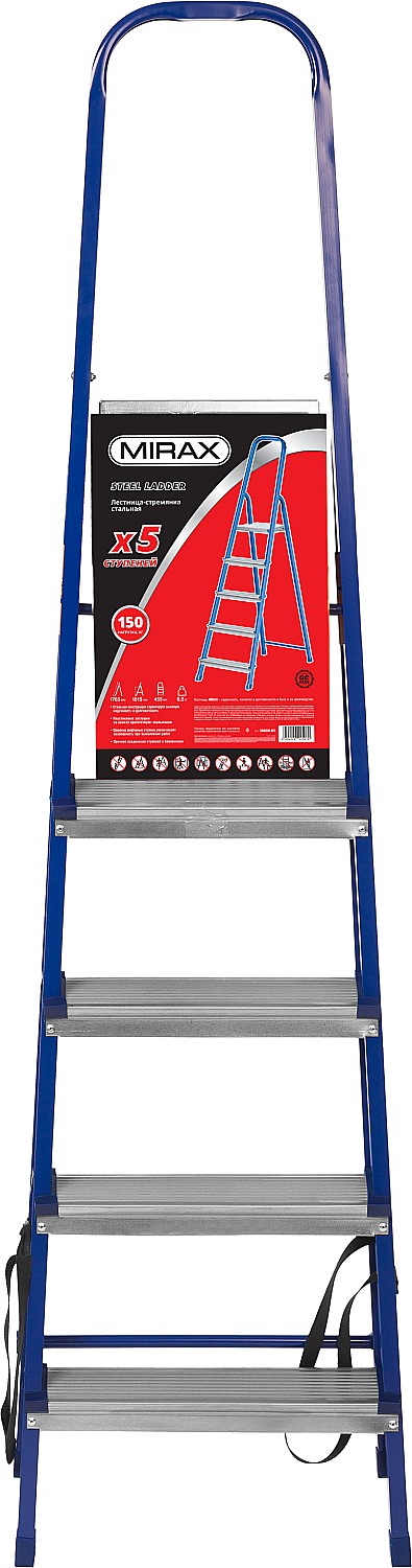 MIRAX 5 ступеней, 101 см, стальная стремянка (38800-05) — фото 5