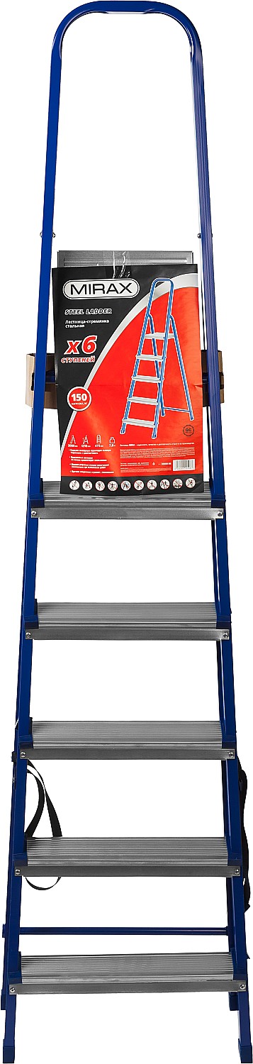 MIRAX 6 ступеней, 121 см, стальная стремянка (38800-06) — фото 3