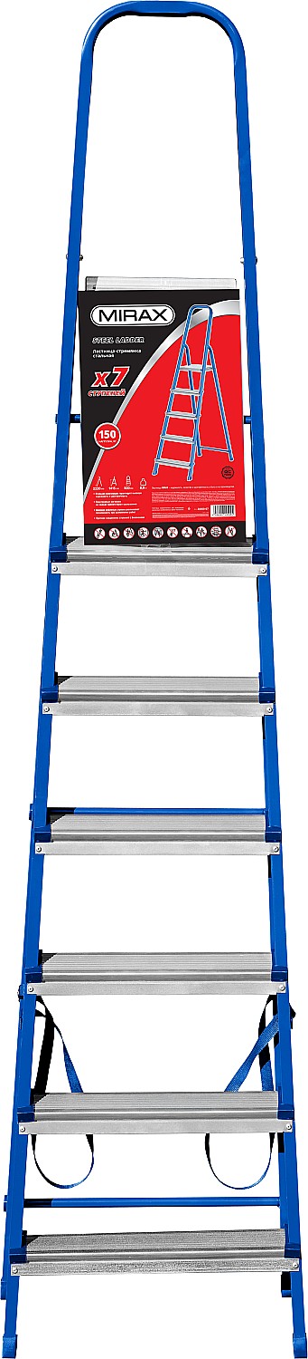 MIRAX 7 ступеней, 141 см, стальная стремянка (38800-07) — фото 5