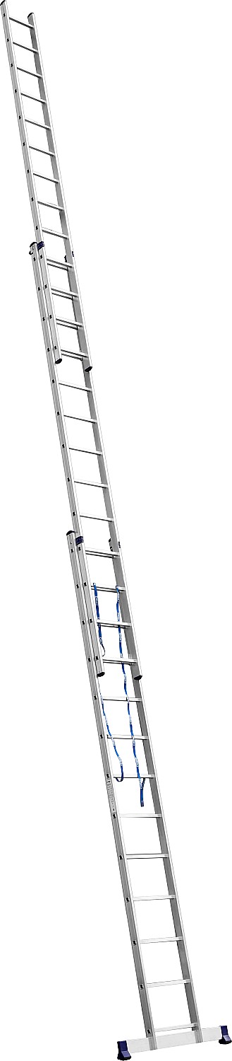 СИБИН 13 ступеней, со стабилизатором, алюминиевая, трехсекционная лестница (38833-13) — фото 3