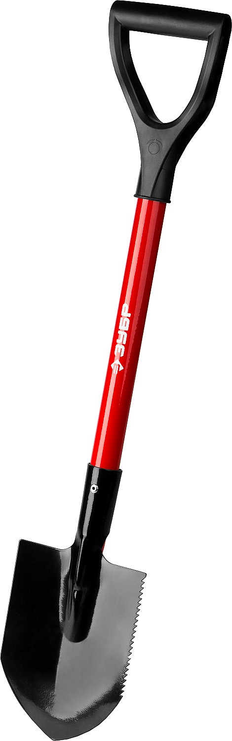 ЗУБР МАСТЕР, 80 см, стальной черенок, укороченная штыковая лопата, автомобильная, закаленное полотно (39258)