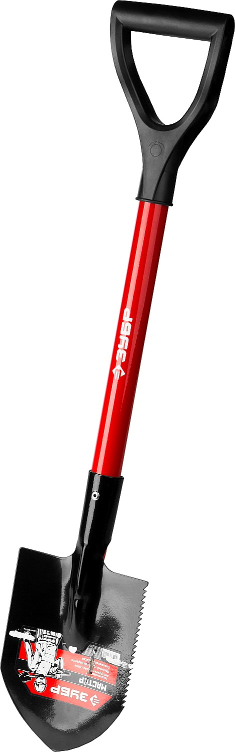 ЗУБР МАСТЕР, 80 см, стальной черенок, укороченная штыковая лопата, автомобильная, закаленное полотно (39258) — фото 5