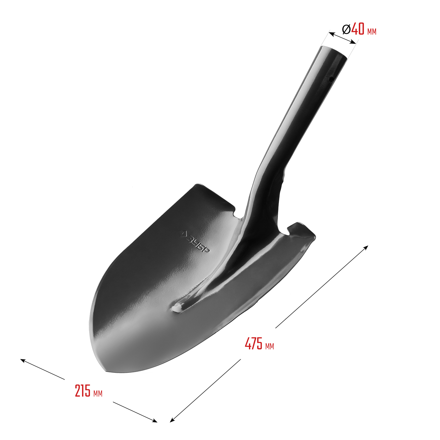 ЗУБР Мастер, без черенка, штыковая лопата, тип ЛСГ, закаленное полотно (39413) — фото 5
