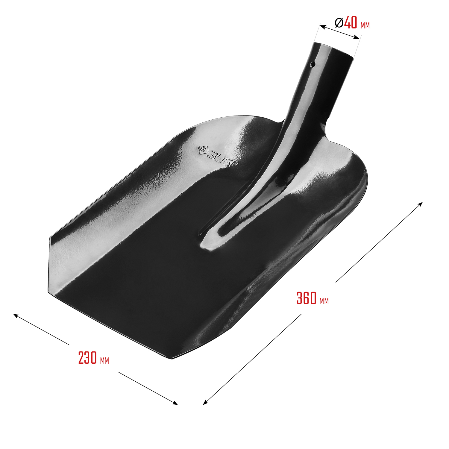 ЗУБР Мастер, без черенка, совковая лопата, тип ЛСП, закаленное полотно (39426) — фото 5