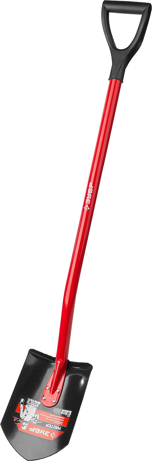 ЗУБР МАСТЕР, 120 см, стальной изогнутый черенок, штыковая лопата, закаленное полотно (39523) — фото 5