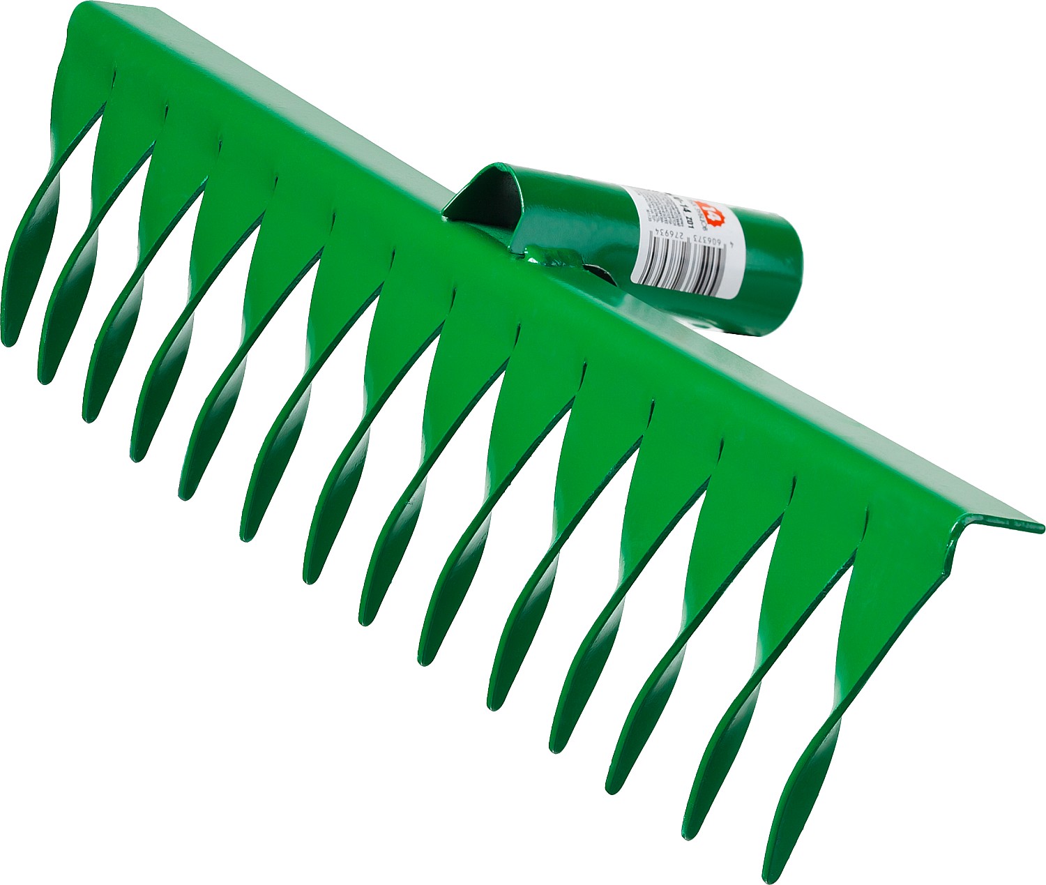 РОСТОК 364 x 72 мм, 14 витых зубцов, рабочая поверхность из стали, покрытие краска, без черенка, грабли (39600-14) — фото 2