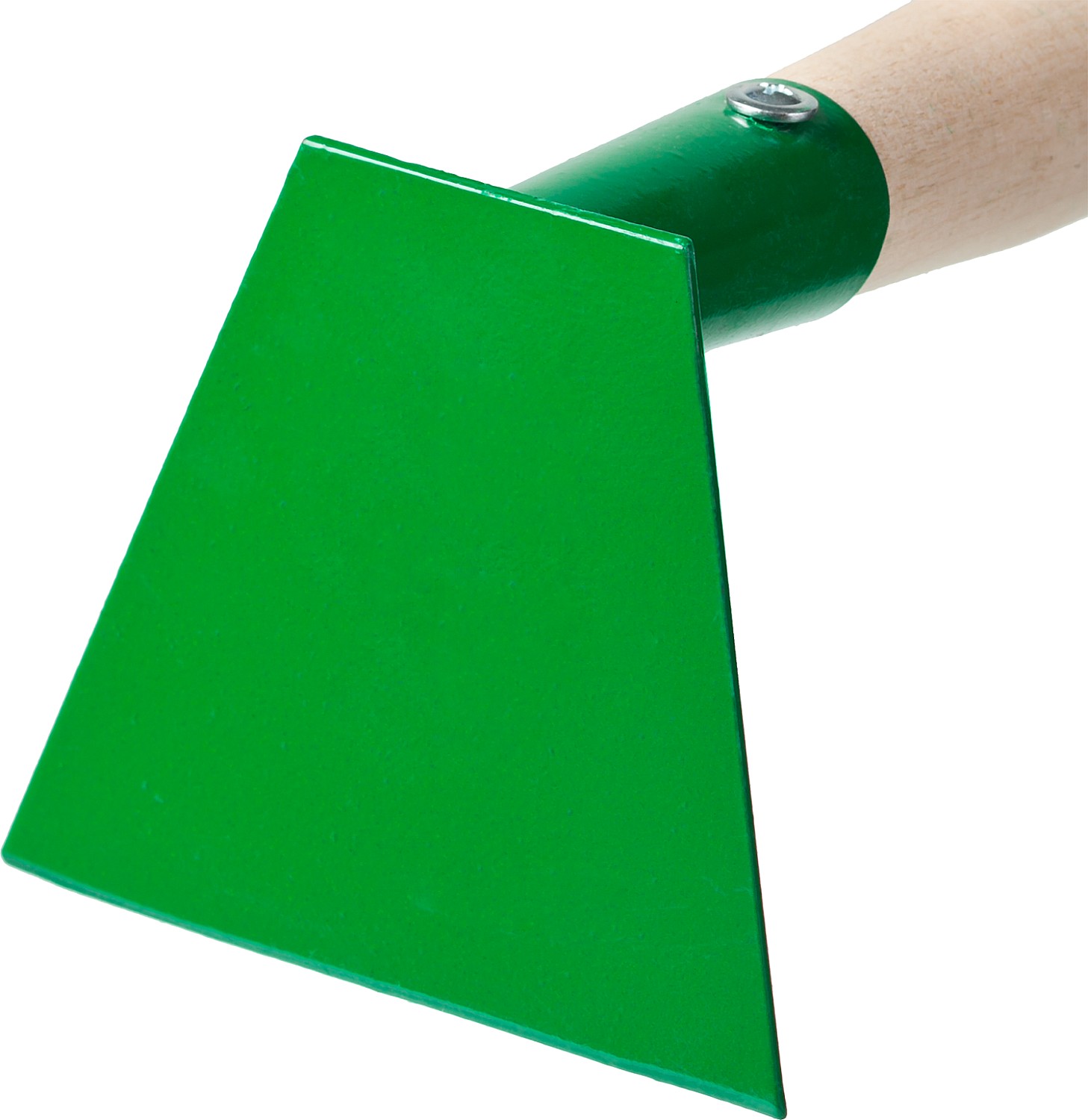 РОСТОК 100 x 95 мм, углеродистая сталь, трапециевидная, антикор. покрытие, деревянная рукоятка, мотыга (39661) — фото 2