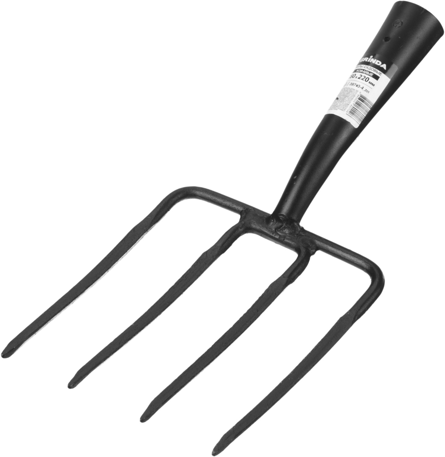GRINDA 180 х 220 мм, кованная рабочая часть, четырехзубые, без черенка, антикор. покрытие, вилы кованые (39710-4) — фото 3