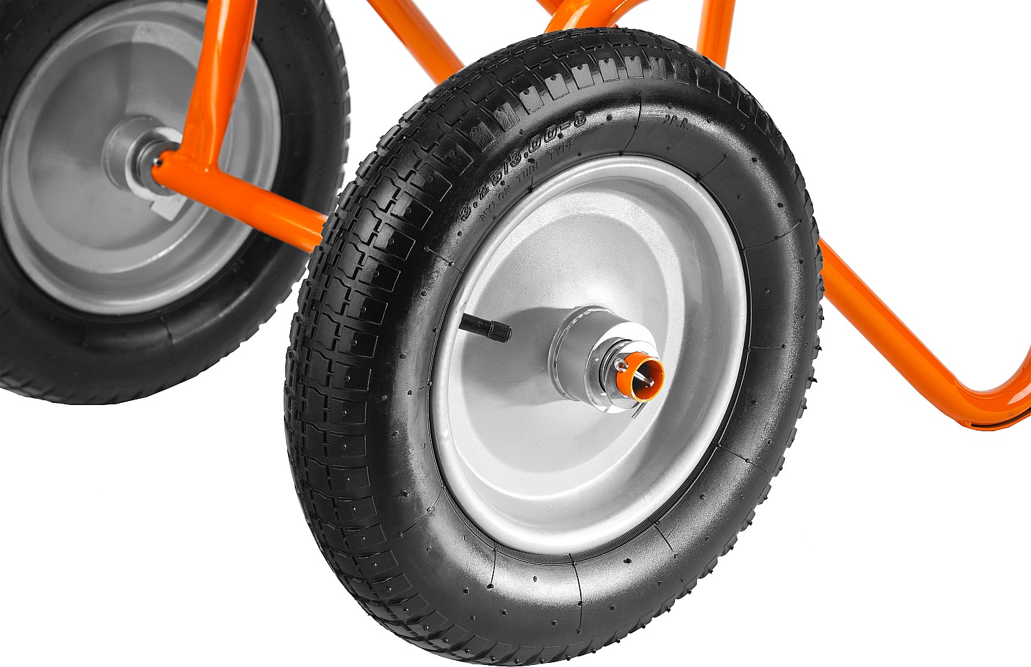 СИБИН СТ-22, 110 л, 200 кг, двухколесная, пневматические колеса, строительная тачка (39905) — фото 6