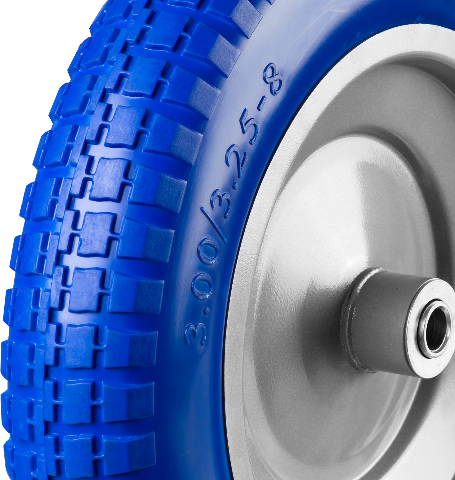 ЗУБР КПУ-1, 3.25″ х 350 мм, для тачек (арт. 39901, 39976), стальной диск, подшипник - 16 мм, полиуретановое колесо, Профессионал (39912-1) — фото 4