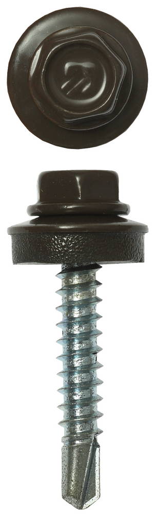 ЗУБР СКД 8028, 29 х 4.8 мм, зем.-коричн., 2500 шт (12,6 кг.), кровельный саморез (4-300310-48-029-8028)