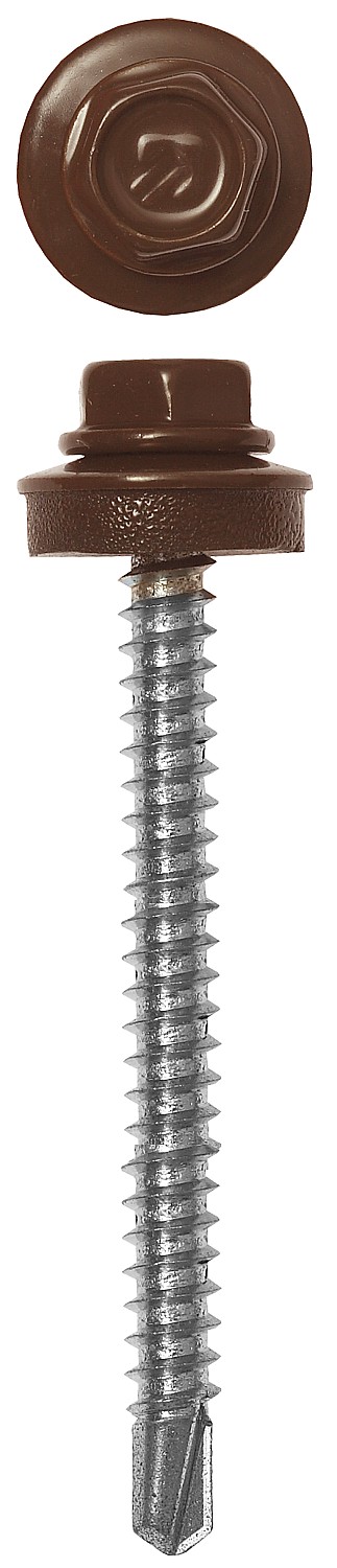 ЗУБР СКД 8017, 35 х 4.8 мм, шок.-коричн., 1800 шт (9,18 кг.), кровельный саморез, Профессионал (4-300310-48-035-8017)