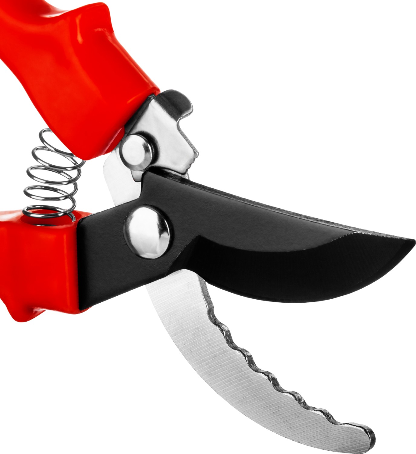 GRINDA G-31, 200 мм, закаленные лезвия, тефлоновое покрытие, зубцы на лезвии, пластиковые рукоятки, плоскостной секатор (40210) — фото 5