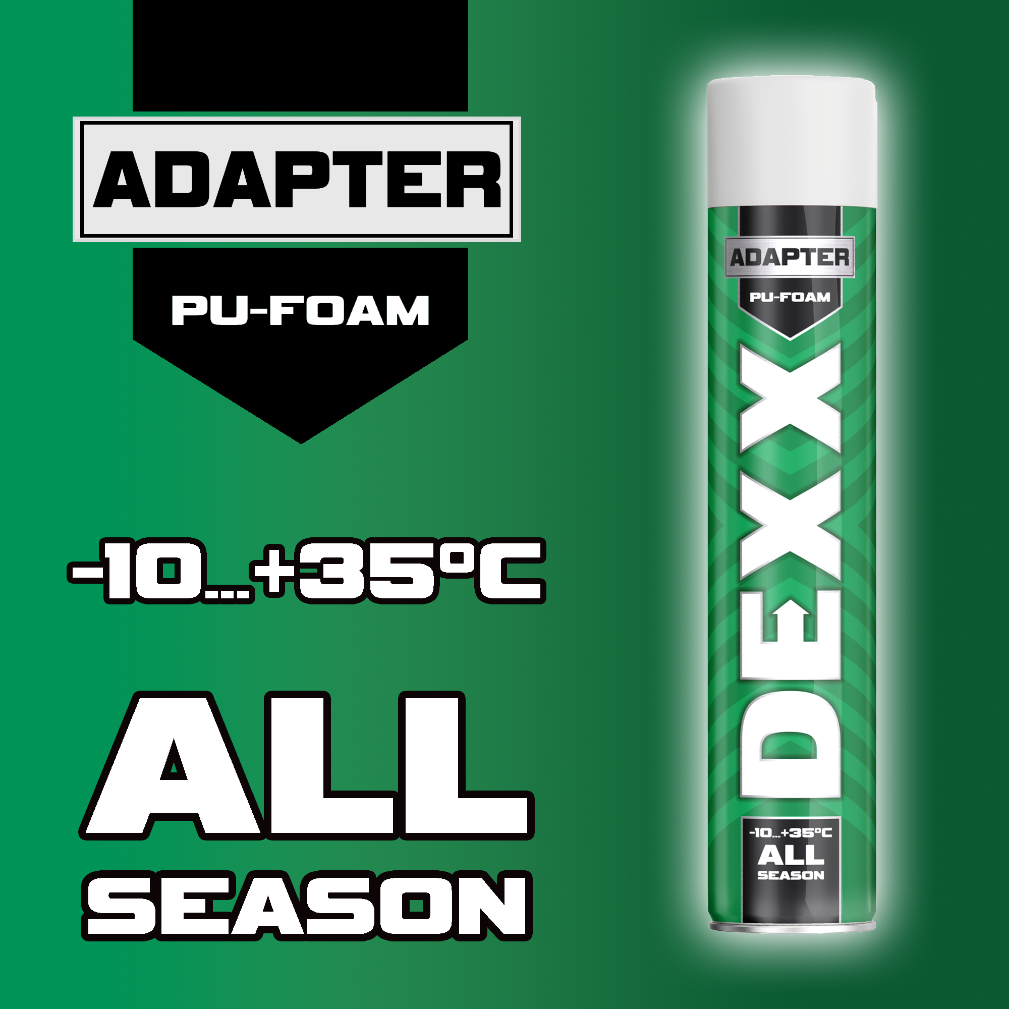 DEXX ADAPTER, 750 мл, адаптерная, выход до 25 л, монтажная пена (41123) — фото 2