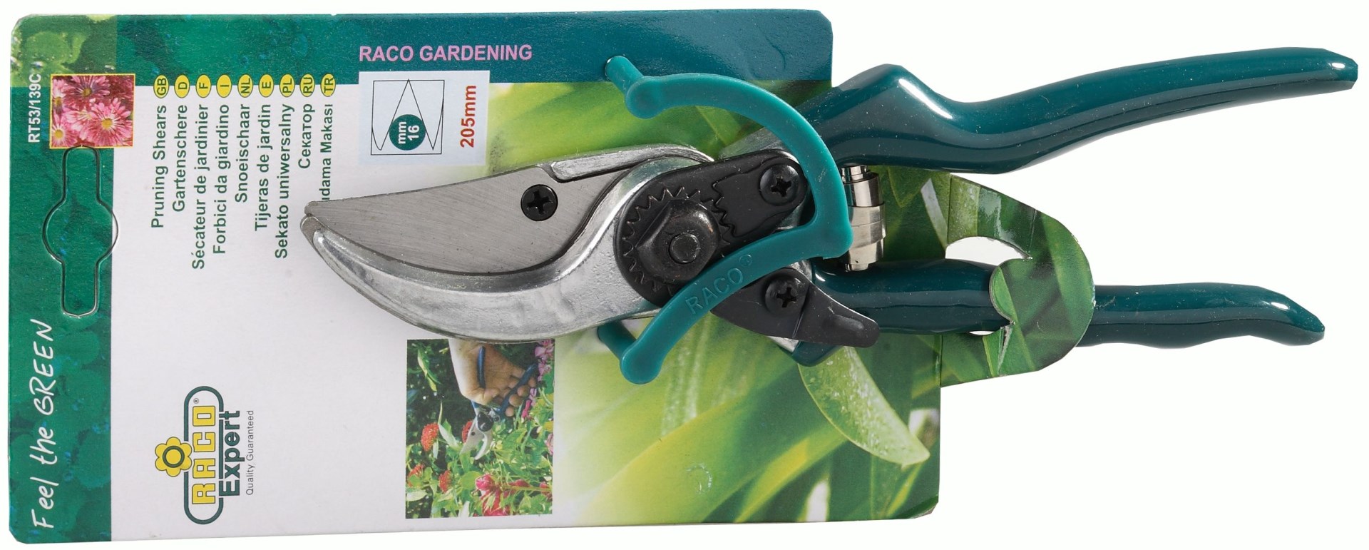 RACO 139C, 205 мм, с алюминиевыми рукоятками, плоскостной секатор (4206-53/139C) — фото 3