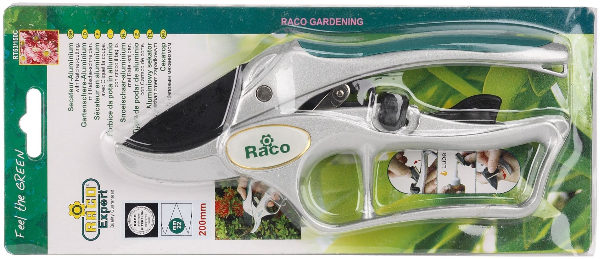 RACO 150C, 200 мм, с алюминиевыми рукоятками, с эфесом, контактный секатор (4206-53/150C) — фото 3