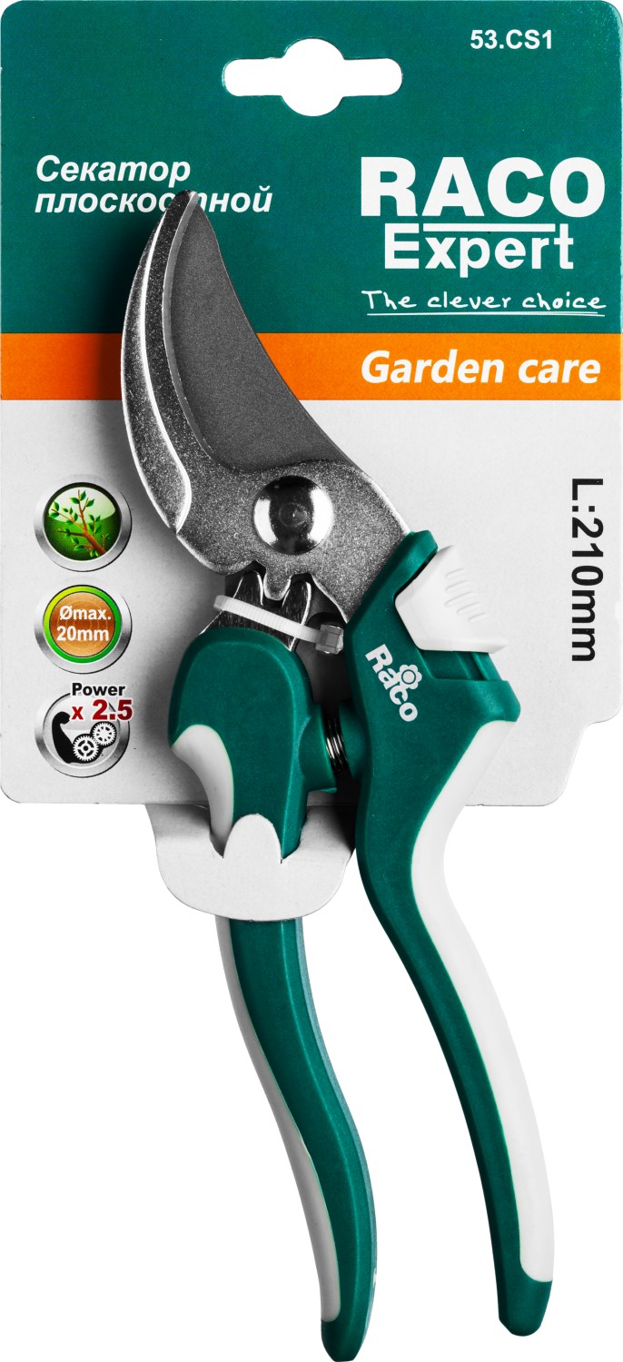 RACO CS181, 210 мм, закаленная сталь, с двухкомпонентными рукоятками, плоскостной секатор (4206-53/CS181) — фото 6