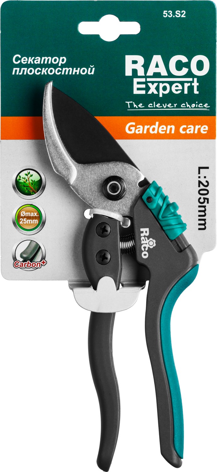 RACO S162, 205 мм, закаленная сталь, с двухкомпонентными рукоятками армированными фиберглассом, плоскостной секатор (4206-53/S162) — фото 5
