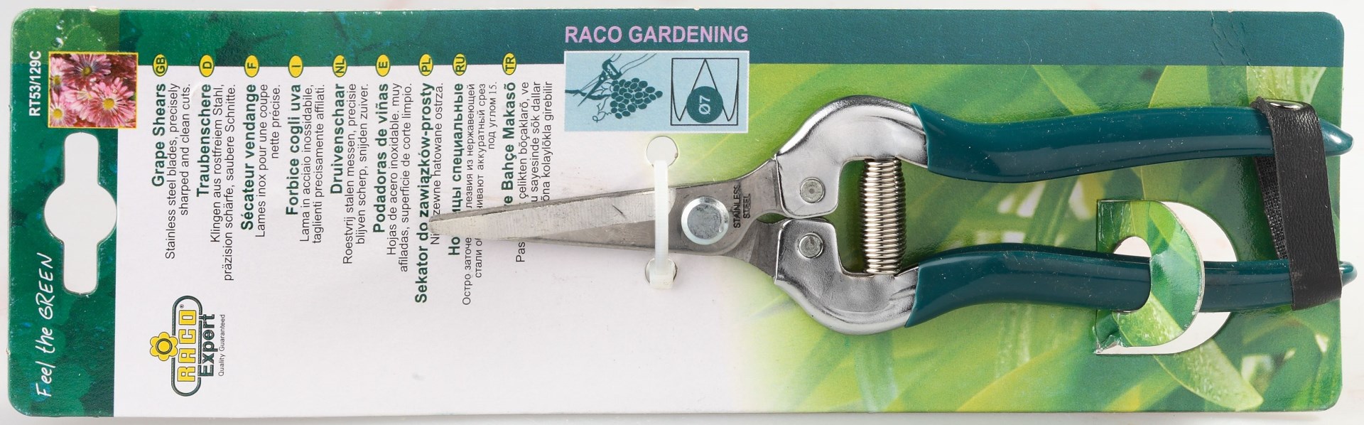 RACO 129C, 190 мм, с рукоятками из закалённой стали, специальные ножницы (4208-53/129C) — фото 3