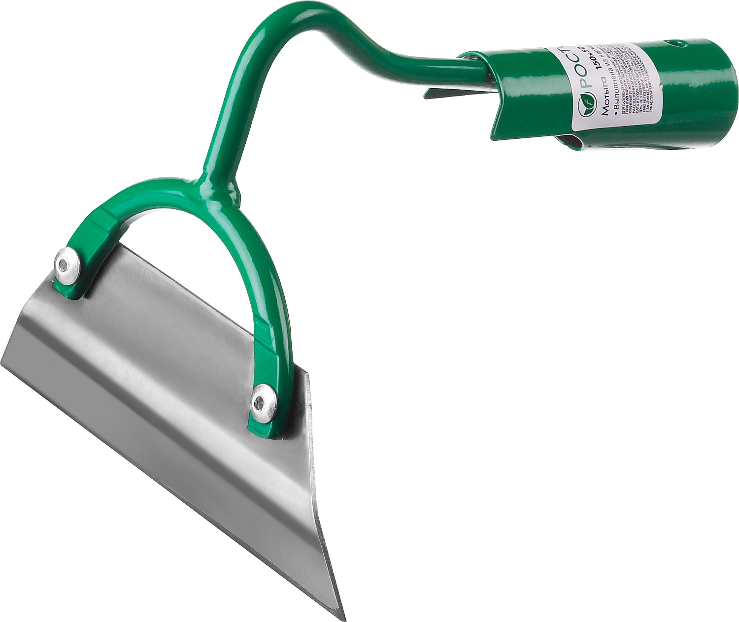 РОСТОК 150 х 50 мм, трапециевидный профиль, нержавеющая сталь, без черенка, мотыга (421567) — фото 2