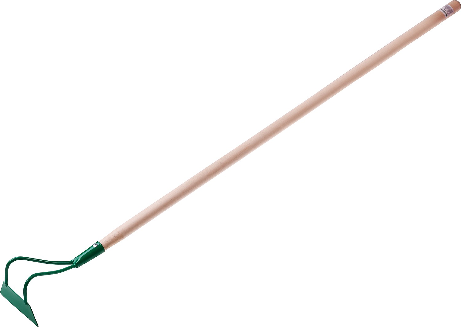 РОСТОК 170 х 45 х 1380 мм, трапециевидный профиль, нержавеющая сталь, деревянный черенок высш. сорт, мотыга (421571) — фото 2