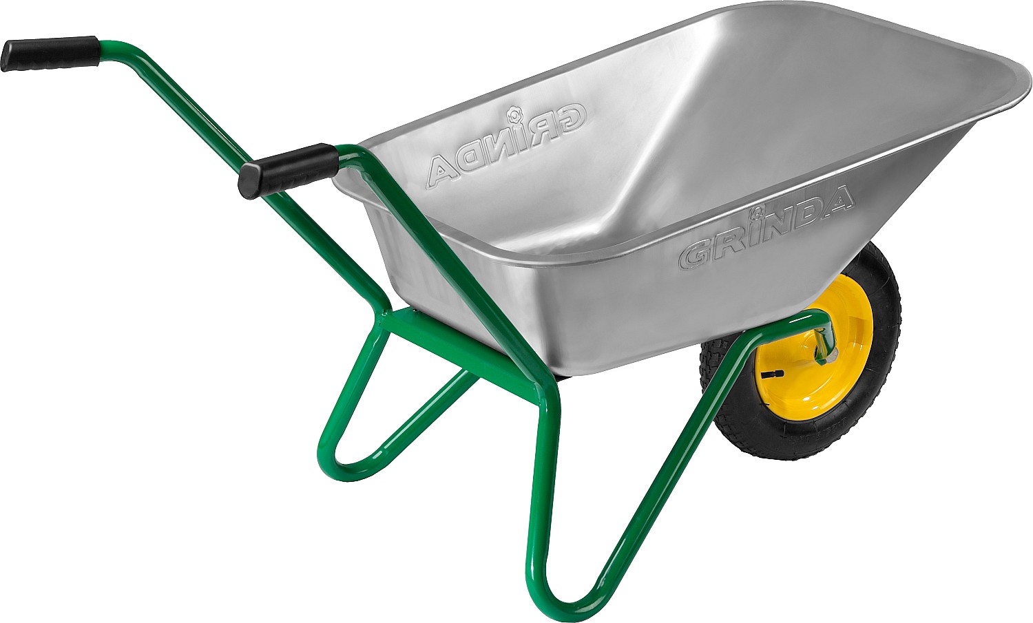 GRINDA GB-1, 80 л, 100 кг, одноколесная, садовая тачка (422399) — фото 4