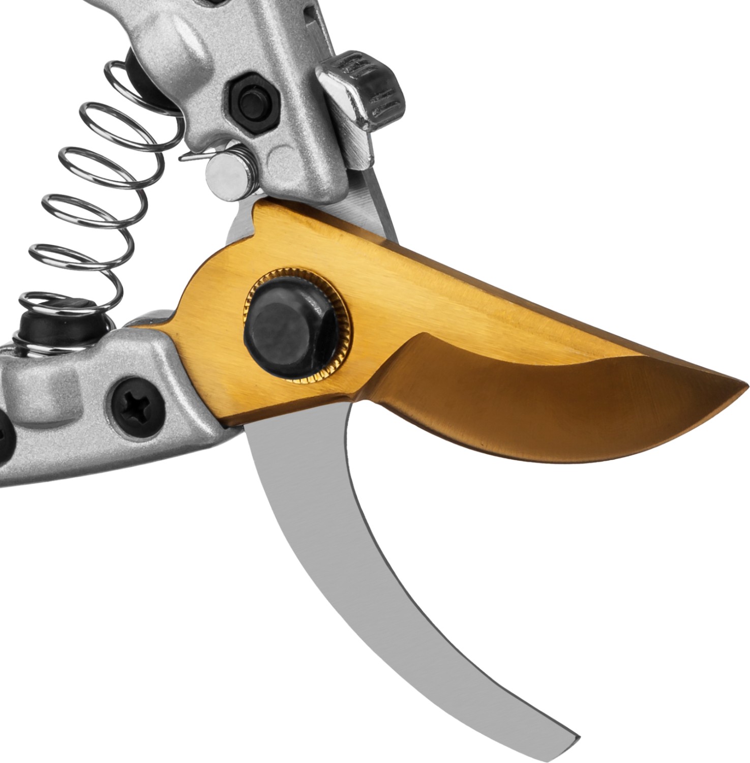 GRINDA G-13, 205 мм, закаленные лезвия, титановое покрытие, алюминиевые рукоятки, плоскостной секатор (423113) — фото 4