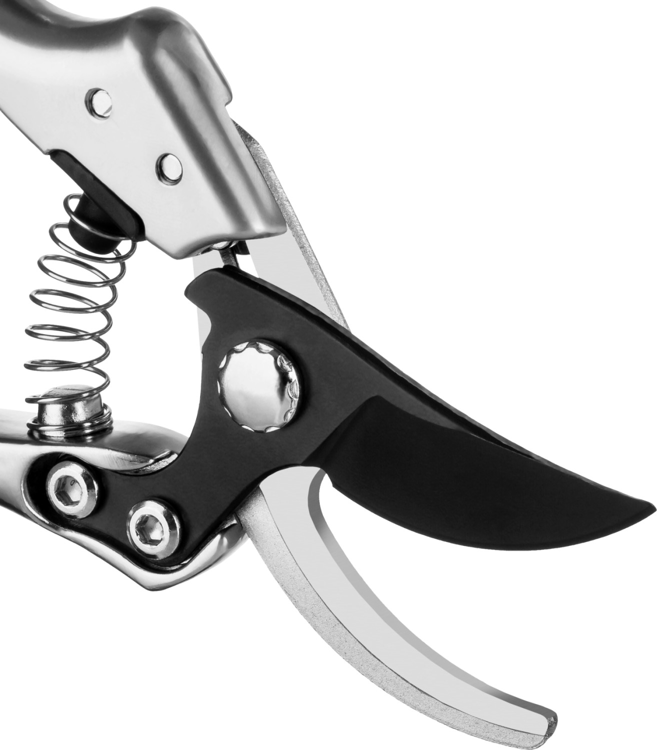 GRINDA P-21, 210 мм, углеродистая сталь, хромированное покрытие, с алюминиевыми коваными рукоятками, плоскостной секатор, PROLine (423421) — фото 4