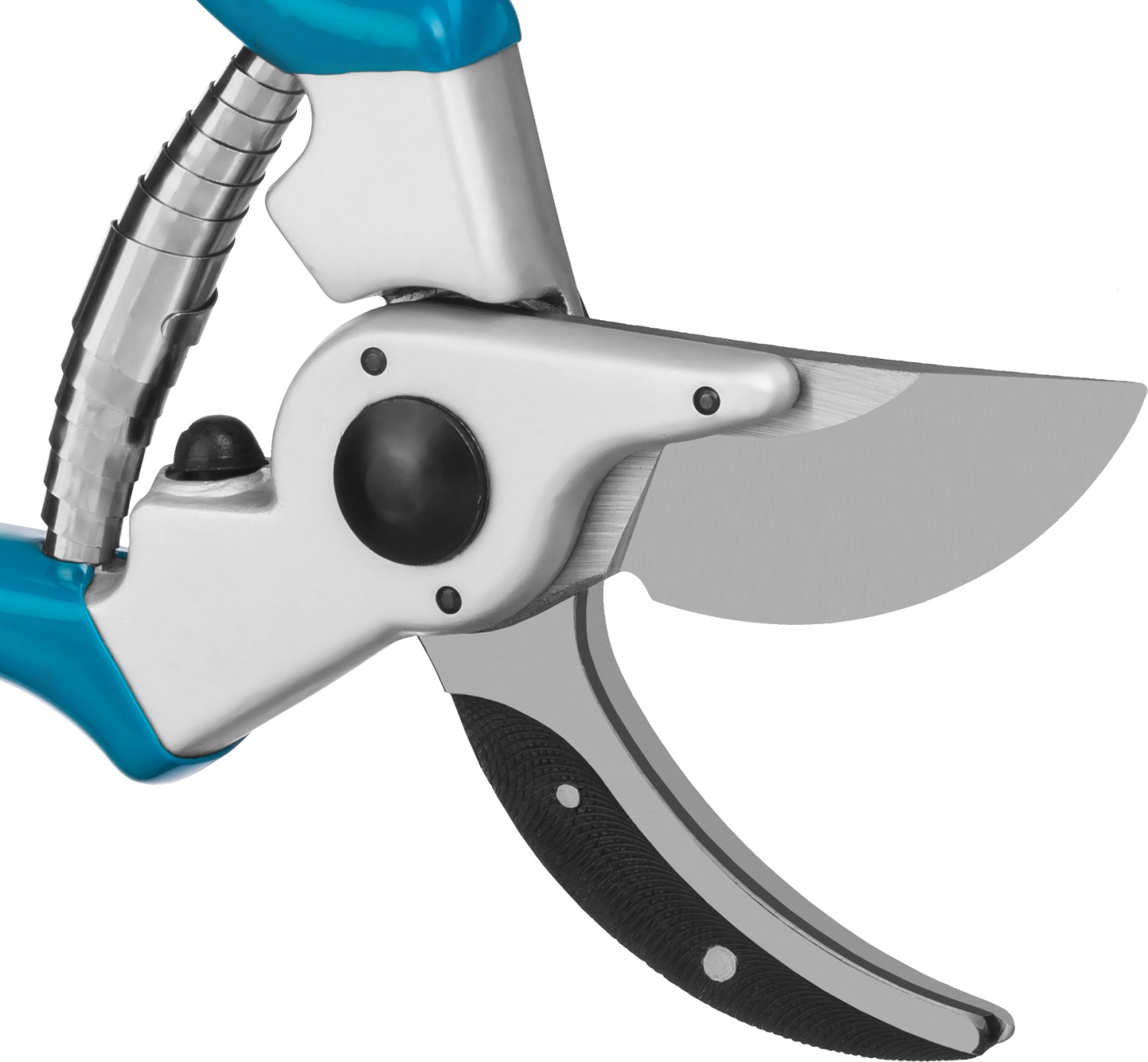 GRINDA P-23, 210 мм, усиленные лезвия, закалённая сталь, алюминиевые кованые рукоятки, плоскостной секатор, PROLine (423423) — фото 4