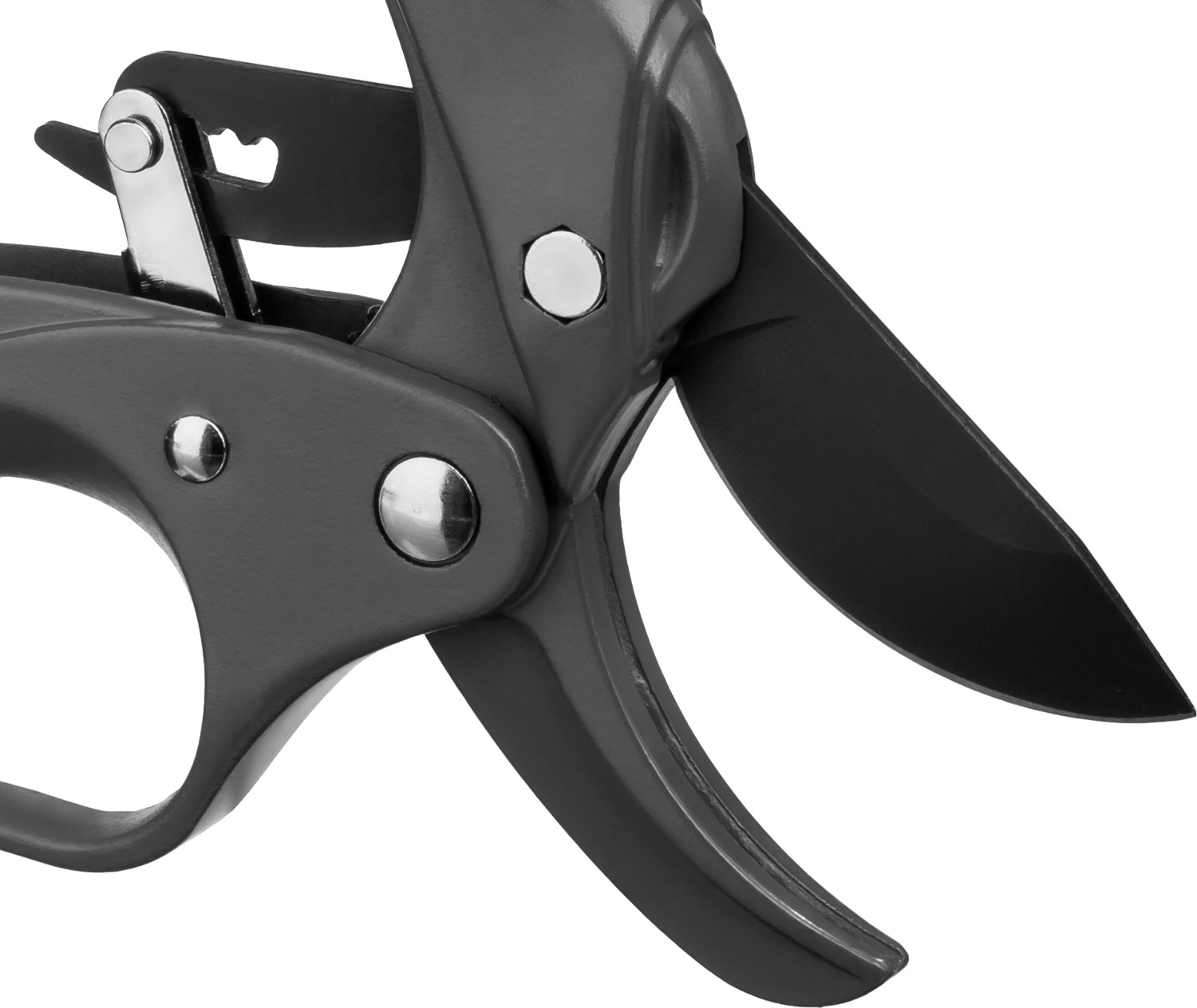 GRINDA P-33, 200 мм, закаленная сталь, с храповым механизмом, алюминиевые рукоятки с эфесом, контактный секатор, PROLine (423433) — фото 5