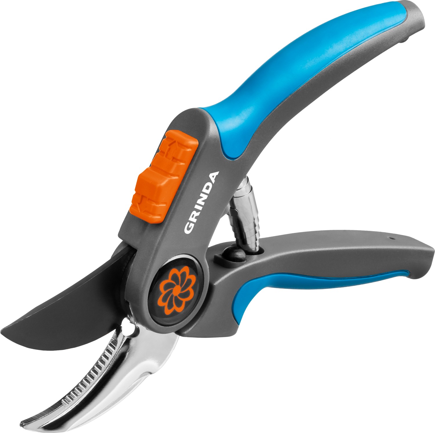 GRINDA P-55, 205 мм, с двухкомпонентными рукоятками, плоскостной секатор, PROLine (423455) — фото 3