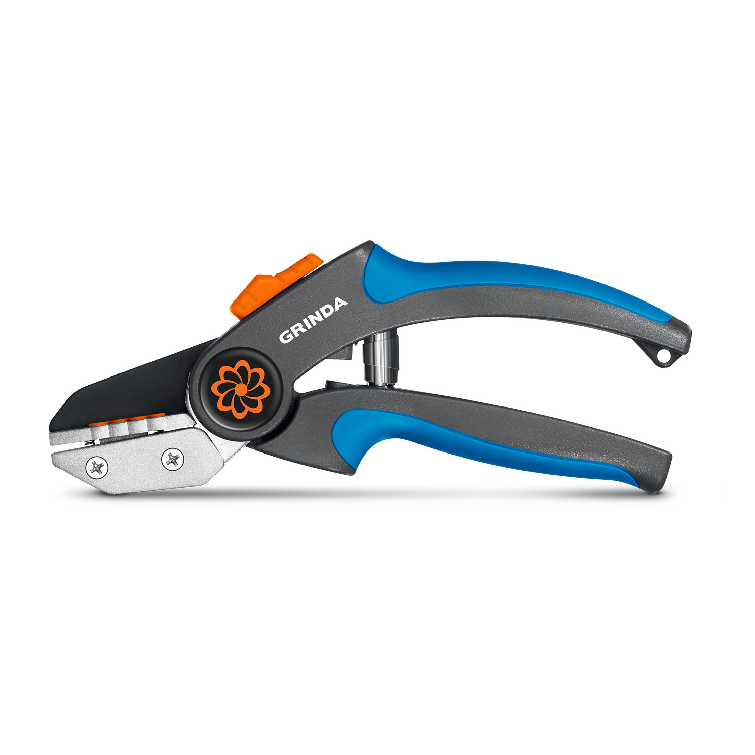 GRINDA P-56, 205 мм, легированная сталь, двухкомпонентные рукоятки, контактный секатор, PROLine (423456) — фото 6