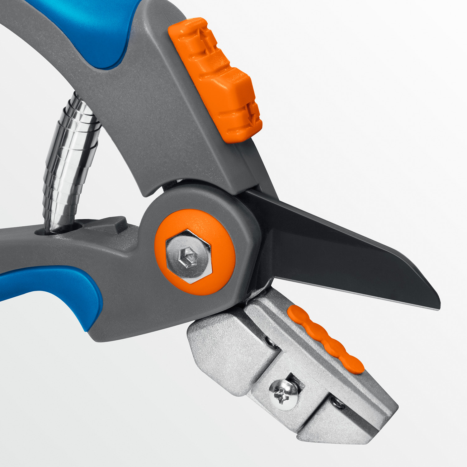 GRINDA P-56, 205 мм, легированная сталь, двухкомпонентные рукоятки, контактный секатор, PROLine (423456) — фото 8