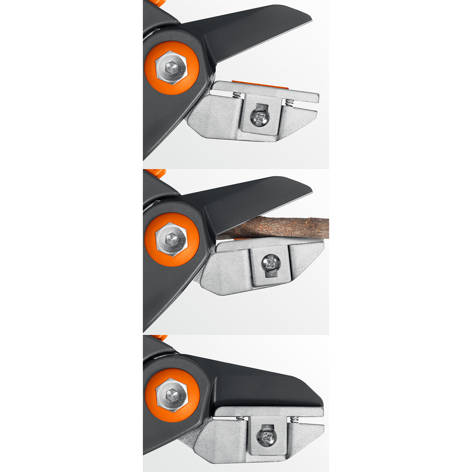 GRINDA P-56, 205 мм, легированная сталь, двухкомпонентные рукоятки, контактный секатор, PROLine (423456) — фото 9