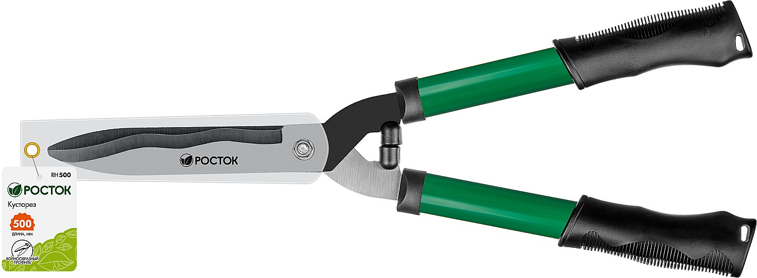 РОСТОК RH500, закаленные лезвия, стальные рукоятки, 500мм, кусторез (423555) — фото 6