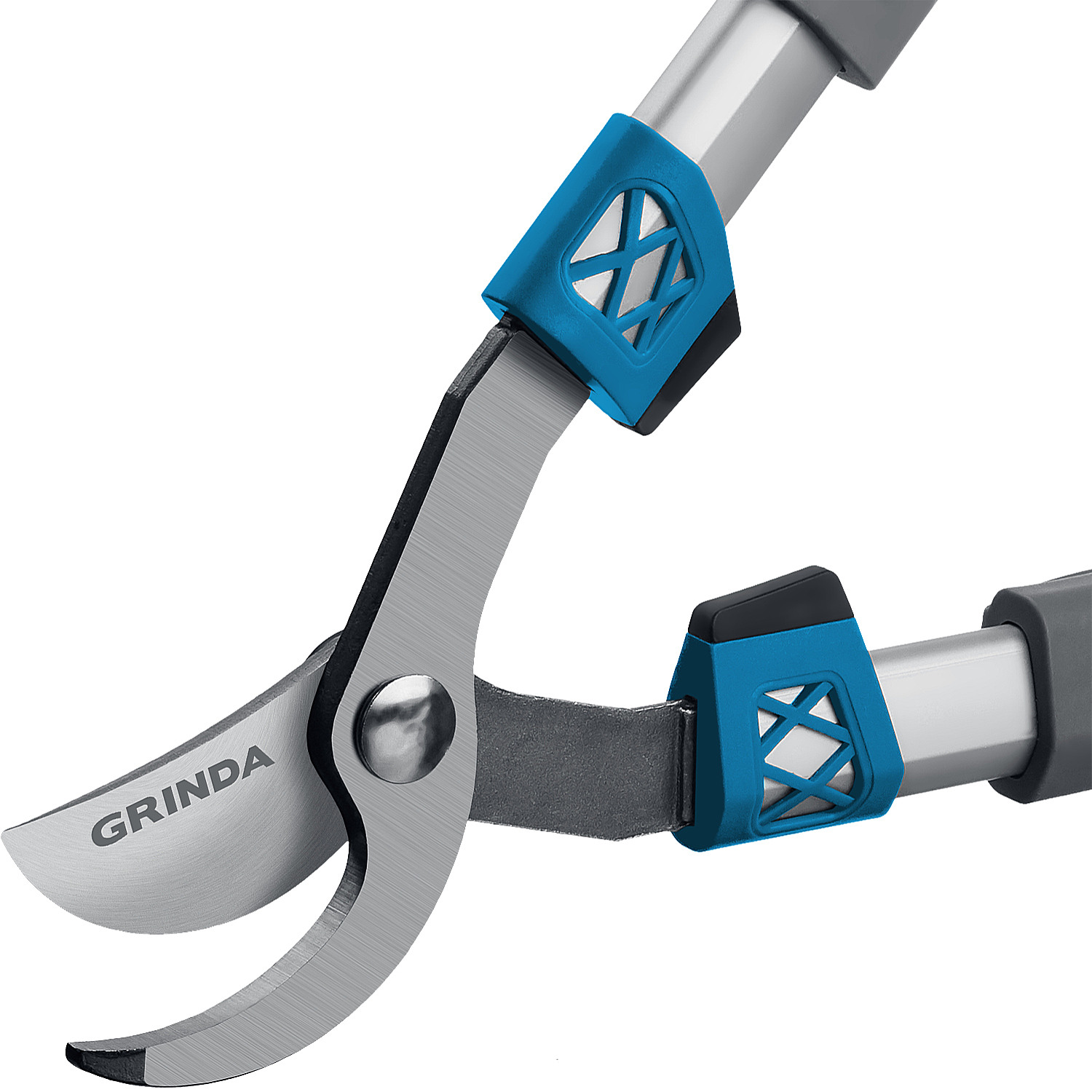 GRINDA F-900T, 650 - 900 мм, кованые лезвия, алюминиевые ручки, телескопический, плоскостной сучкорез, PROLine (424510) — фото 5